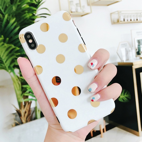 Accessories - NEW iPhone XS/X/7/8/Plus Shining BIG DOT case
